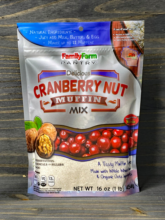 Cranberry Nut Muffin Mix (16 oz Bag)